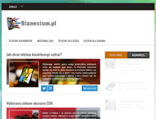 Tablet Screenshot of biznesium.pl